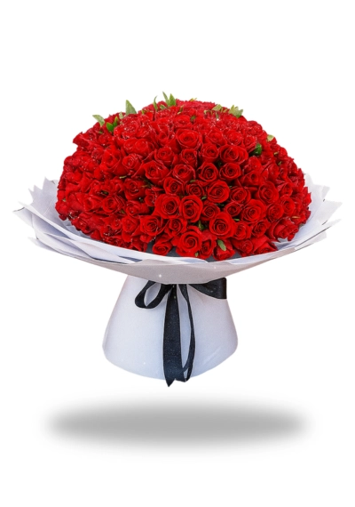 Romantic 200 Red Roses Bouquet